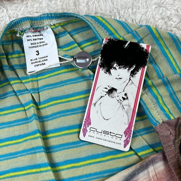 Custo Barcelona Korn Island graphic print pencil skirt, NWT size 40 or med - Picture 6 of 8